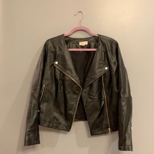 Faux leather jacket. Size 6. Loft.